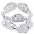 Hermès Hermes Chaine d'Ancre Enchainee Double Row Ring Silber - Ansicht 3