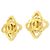 Orecchini a clip Chanel Gold D'oro - vista 2