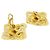 Orecchini a clip Chanel Gold D'oro - vista 3