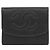 Monedero Chanel de satén negro