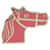 Ring Hermès Anello per foulard Hermes Quadrige Rosa  - vista 1