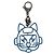 Portachiavi Chanel Cat Robot Blu Metallico