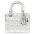 Borsa Christian Dior My Lady Small Argento