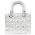Borsa Christian Dior My Lady Small Argento - vista 2