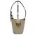 Borsa a secchiello a tracolla Salvatore Ferragamo Gancini Trifoglio Beige