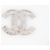 NUOVA SPILLA CHANEL LOGO CC STRASS 2023 IN METALLO ARGENTO SILVER - vista 2