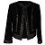 Michael Kors Studded Open Blazer in Black Polyester