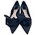 Ballerine a punta Dior decorate con rose in glitter nero - vista 5