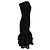 Autre Marque Vestido midi palabra de honor Liliana Charo Ruiz en algodón negro - vista 2