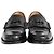 Logo Gucci Interlocking G in pelle nera Nero - vista 2