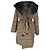 Abrigo de plumón reversible Noveast S Max Mara en poliamida khaki Verde Caqui