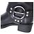 Miu Miu Biker-Boots mit Schnallenriemen aus schwarzem Leder - Ansicht 9