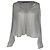 Iro Noumea Bluse aus metallic-silbernem Polyester Metallisch