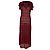 Abito Maxi Missoni Chevron in viscosa rosso e nero