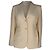 Blazer Theory abotoado simples com laços laterais em triacetato creme Branco Cru