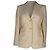 Blazer Theory abotoado simples com laços laterais em triacetato creme Branco Cru - vista 2