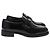 Mocassini Prada con logo Triangle in pelle verniciata nera Nero