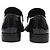 Mocassini Prada con logo Triangle in pelle verniciata nera Nero - vista 3