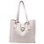 Borsa Tote Coach Theo in pelle bianca Bianco Crudo