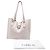 Borsa Tote Coach Theo in pelle bianca Bianco Crudo - vista 5