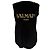 Top sin mangas Balmain Gold Logo en algodón negro