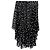 Stella Mc Cartney Falda midi plisada asimétrica de lunares Stella McCartney en gasa negra Impresión de pitón