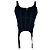 Autre Marque Top Corset Rib Combat Dion Lee in cotone nero