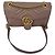 Borsa a tracolla Gucci Medium GG Marmont in pelle Tan Marrone Beige - vista 2