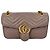 Borsa a tracolla Gucci Medium GG Marmont in pelle Tan Marrone Beige - vista 4