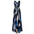Abito maxi stampato piume Emilio Pucci in seta multicolore