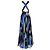 Abito maxi stampato piume Emilio Pucci in seta multicolore - vista 3