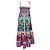 Abito maxi da spiaggia Farm Rio Flowers in cotone multicolore - vista 3