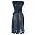 Stella Mc Cartney Vestido midi palabra de honor de encaje Stella Mccartney en algodón azul marino