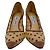Décolleté a pois Jimmy Choo in mesh beige - vista 2