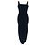 Vestido midi Staud Rio em algodão preto com alças adornadas com conchas