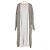 Autre Marque Abrigo cárdigan largo de punto Chaos Castaño Beige