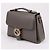Gucci Bolsa de ombro cinza com alça de mão e detalhe entrelaçado Marrom - vista 4