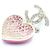Chanel Orecchini a goccia Gold Crystal CC Heart Pendant Season D'oro - vista 2
