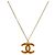 Chanel Colar CC Dourado Laranja - vista 2