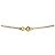 Chanel Colar CC Dourado Laranja - vista 3
