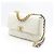 Chanel Borsa a tracolla con patta e catena Large Bianco - vista 2