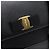 Salvatore Ferragamo Borsa a mano Kerry Small in pelle Saffiano nera con manico superiore e tracolla a catena Nero - vista 4