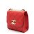 Chanel Mini Borsa a Tracolla con Catena e Patta Rossa - vista 2