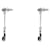 Chanel Orecchini Drop CC Silver Argento  - vista 2