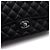 Chanel Borsa a tracolla Classic Medium con catena argentata Nero - vista 10