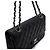 Chanel Borsa a tracolla Classic Medium con catena argentata Nero - vista 13