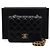 Chanel Borsa a patta matelassé in pelle d'agnello nera con logo CC e catena dorata Nero