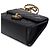 Chanel Borsa a patta matelassé in pelle d'agnello nera con logo CC e catena dorata Nero - vista 9