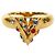 Louis Vuitton Essential Colorstone Gold Ring Golden