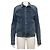 Gucci Chaqueta trucker acolchada de denim lavado azul para mujer